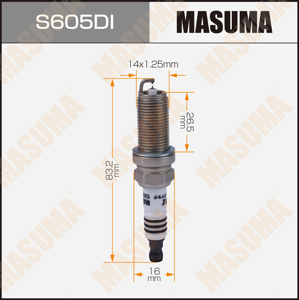 Свеча зажигания masuma double iridium - Masuma S605DI
