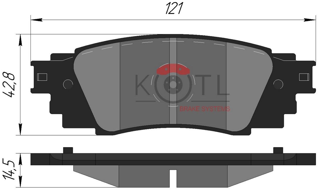 колодки тормазные задние - KoTL 2183KT
