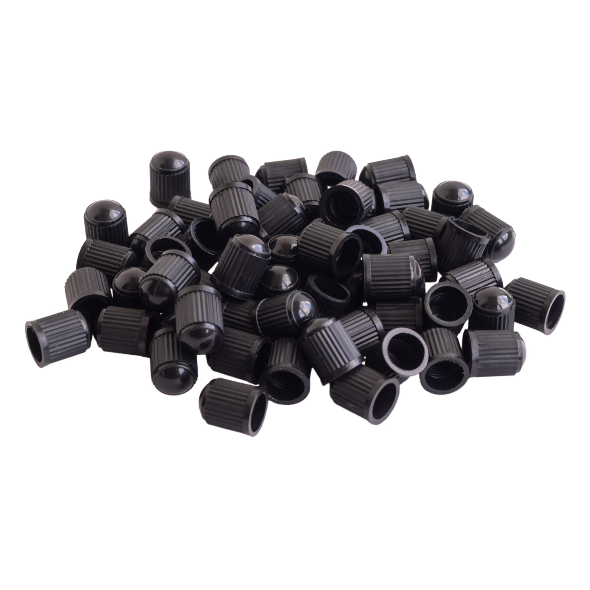 Колпачки на шинный вентиль, черные, пластик (60 шт.) - AIRLINE AVC-60-01