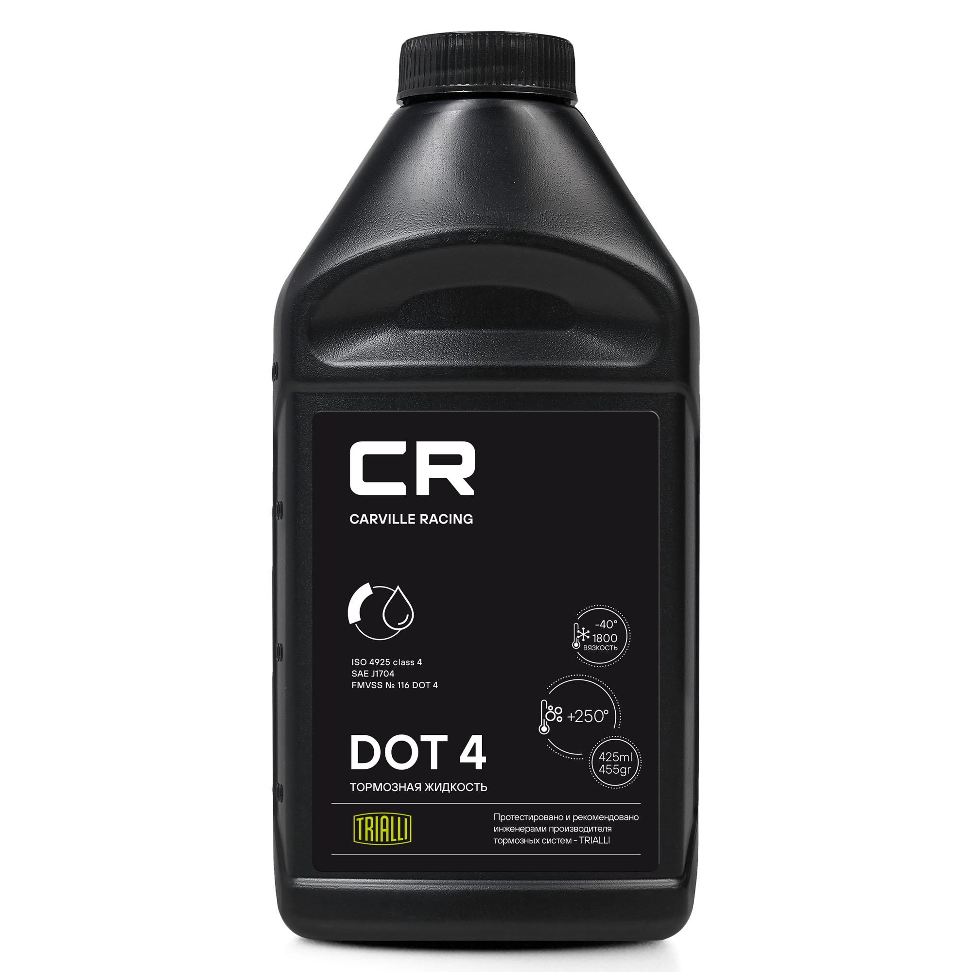 Жидкость тормозная DOT 4, 0,425л - Carville Racing L4250505
