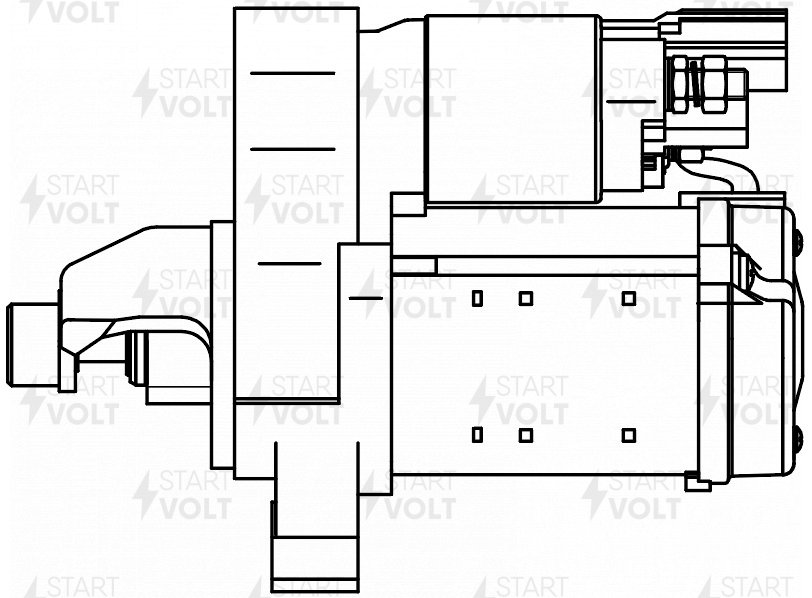 Стартер для а/м VAG A6 (11-)/q5 (08-)/Touareg (18-) 1.8tfsi/2.0tfsi 1,5кВт - STARTVOLT LSt 1856