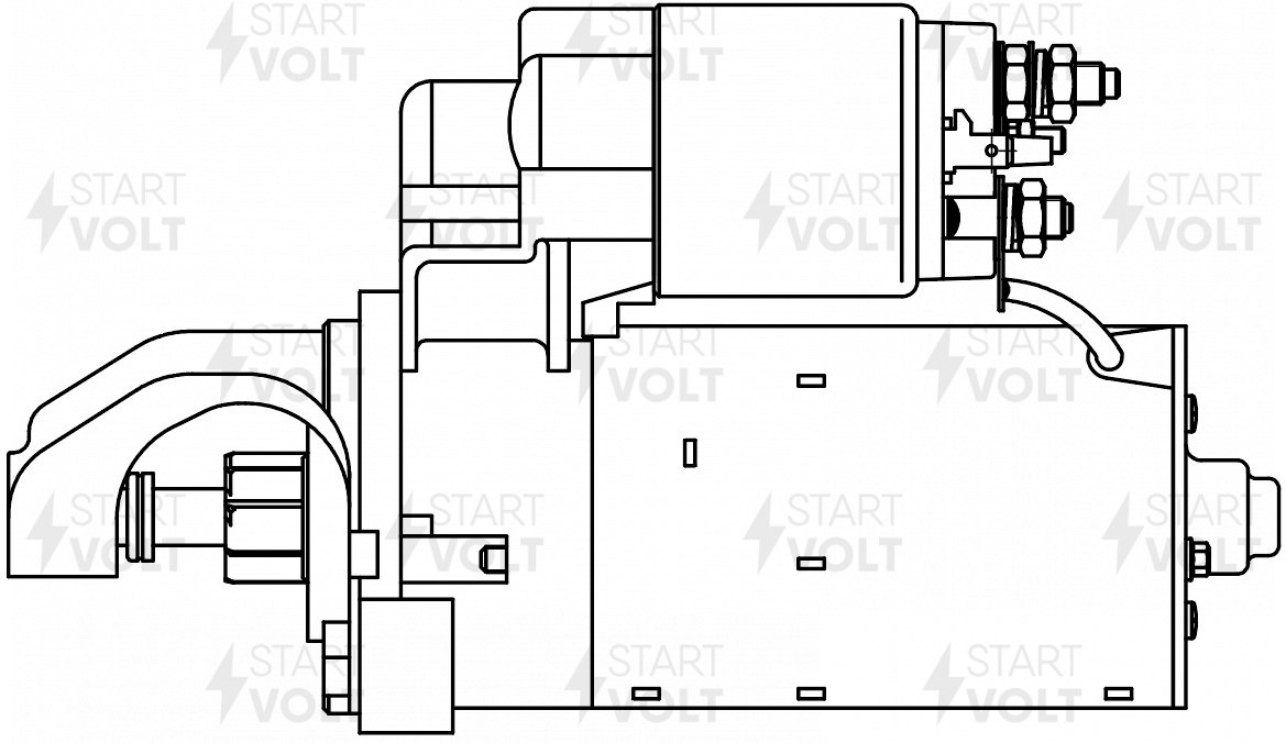 Стартер для а/м VAG A6 (94-) 2.6i 1,4кВт - STARTVOLT LSt 1859