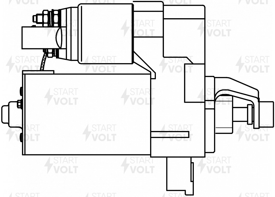 Стартер для а/м VAG A6 (11-)/a7 (10-) 2.8fsi 1,7кВт (Start-Stop) - STARTVOLT LSt 1861