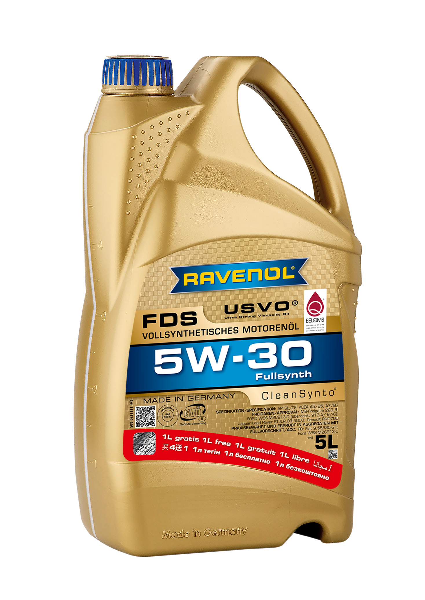 FDS SAE 5w-30 5л. Акция ПАО 4+1 - RAVENOL 1111139A0501909