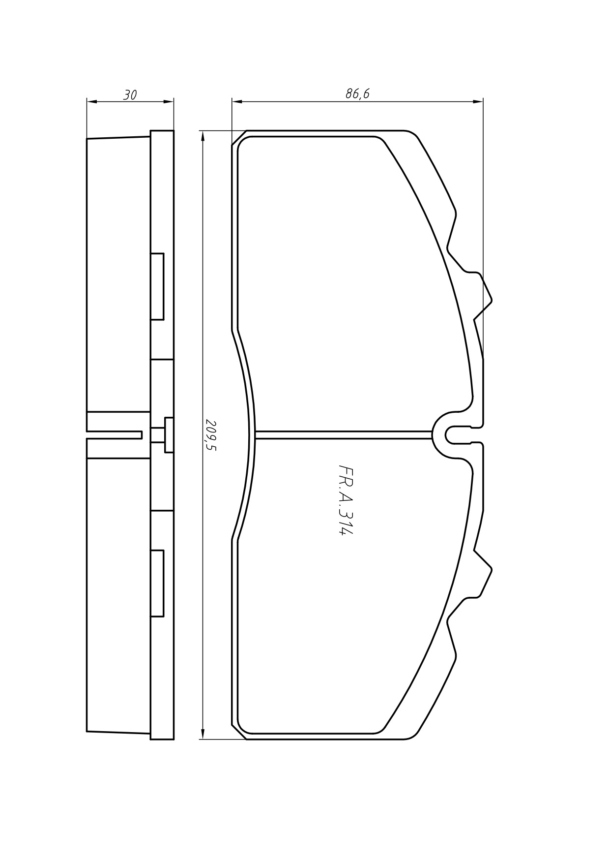 Колодки тормозные FR - Quattro Freni QF71400