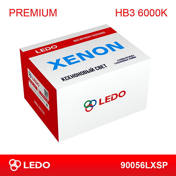 Комплект ксенона HB3 6000k Premium (ac/12v) - LEDO 90056LXSP