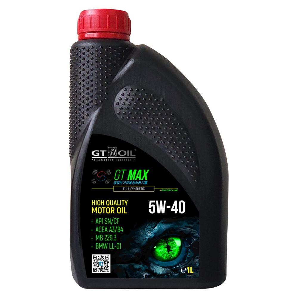 Масло мотор. синт. GT Max SAE 5w-40, API sn/cf, 1 л - Gt oil 8809059409008