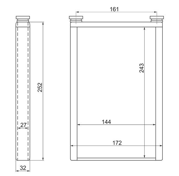 Радиатор отопителя салона tg-rih0040/87107-60430 * Ti•GUAR - Ti-Guar TGRIH0040