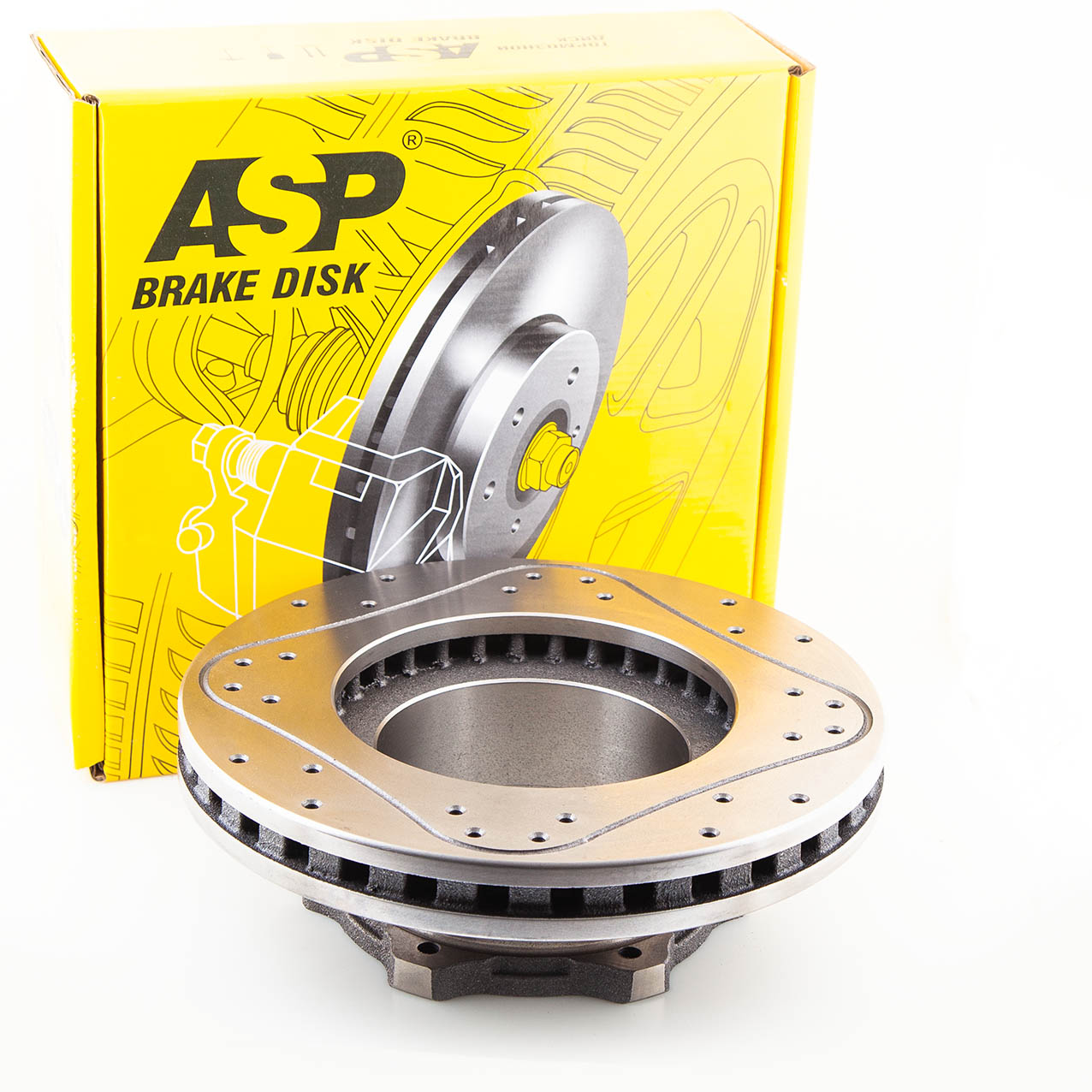 Тормозной диск GAZ next передний Новинка (Перф. и проточка) - ASP 550202S
