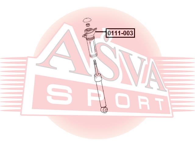 Опора амортизатора - Asva 0111-003