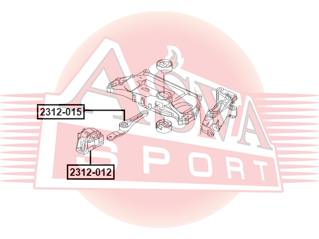 Опора двигателя - Asva 2312-015