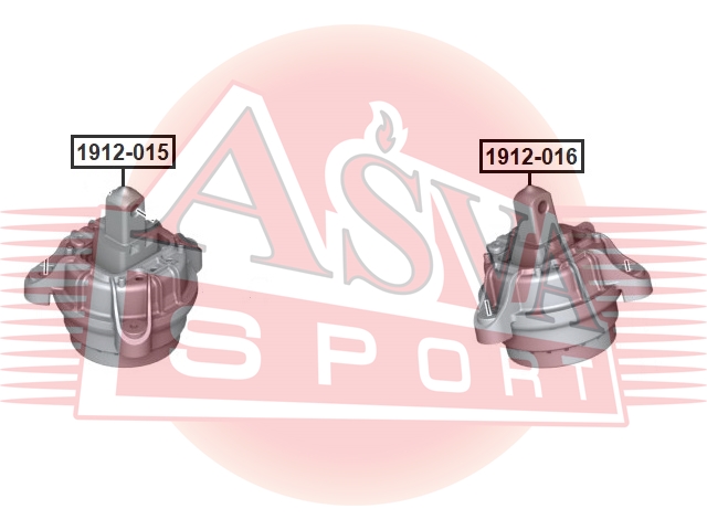 Опора двигателя - Asva 1912-016