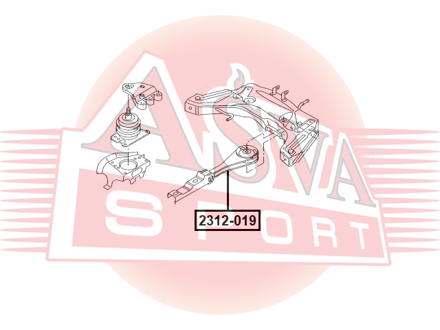 Опора двигателя - Asva 2312-019
