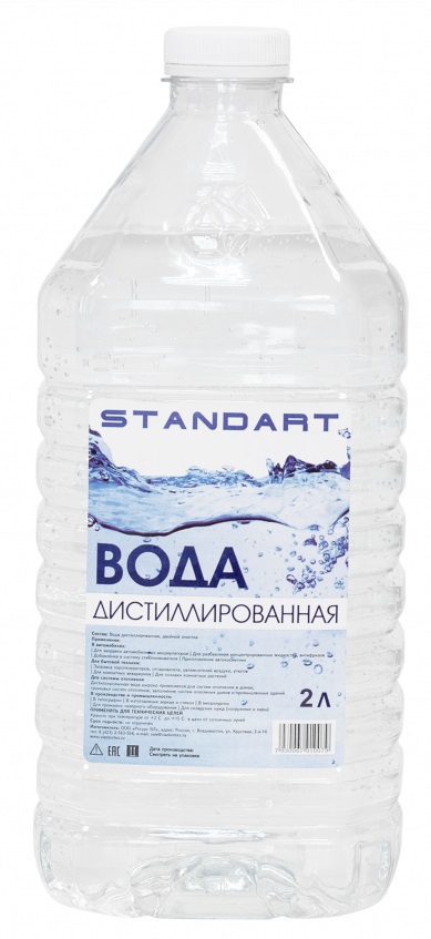 Вода дистиллированная standart 2л - Владсинтез ТЖ0022