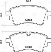 Колодки тормозные для а/м Audi A4 (b9) (17-)/a6 (18-) диск. зад. 129x59 | зад | - Trialli PF 4475