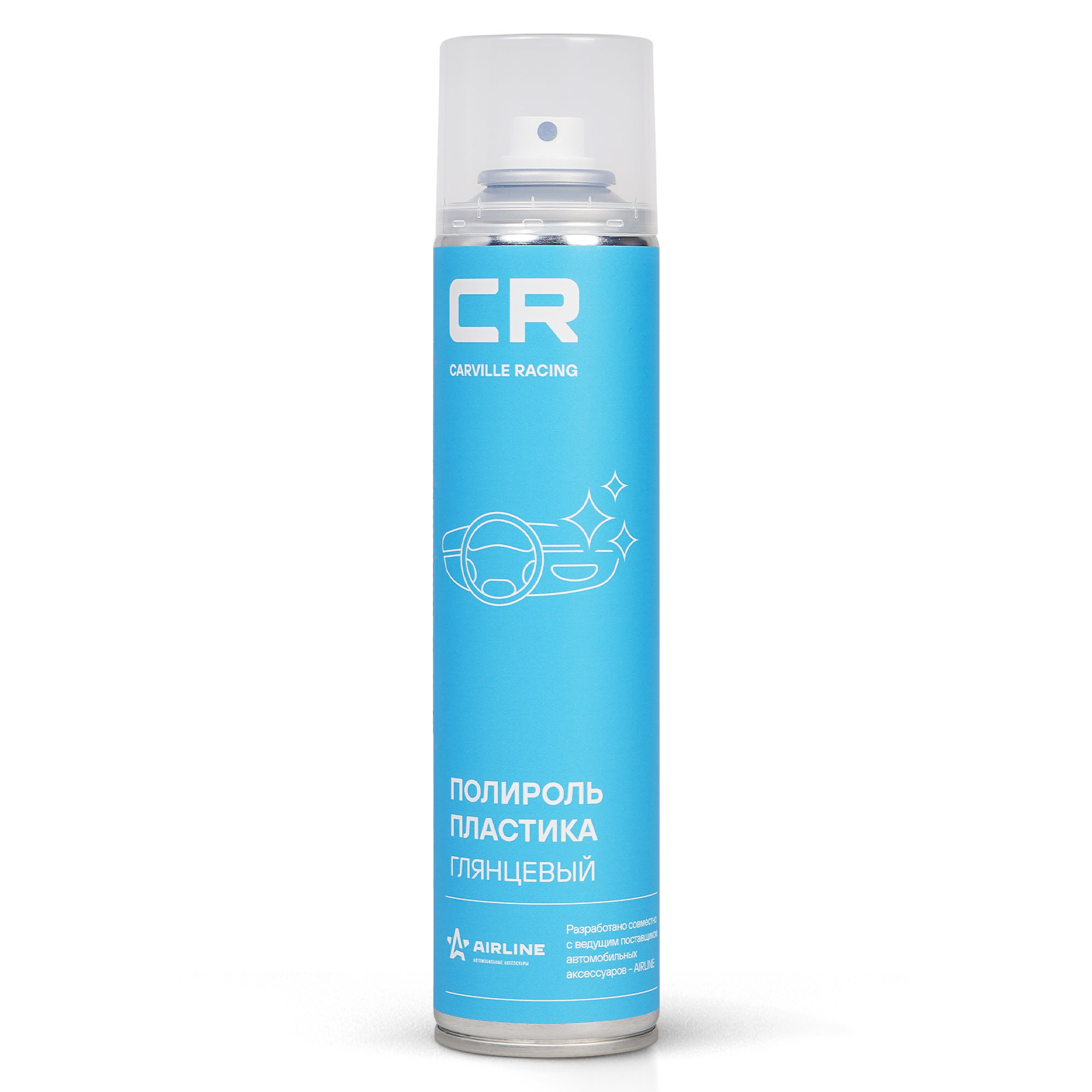 Полироль пластика CR, глянцевый, аэрозоль, 400 ml - Carville Racing S6301819