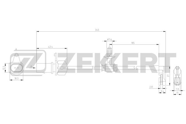 Датчик износа тормозных колодок audi a6 v 18- q5 ii 16- a7 ii 17- Zekkert BS-8140 Ауди 441₽