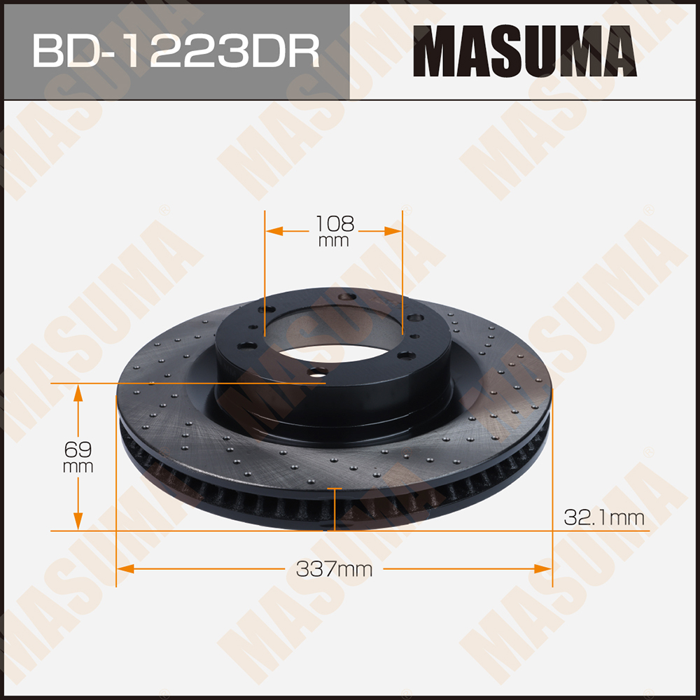 Диск тормозной - Masuma BD1223DR