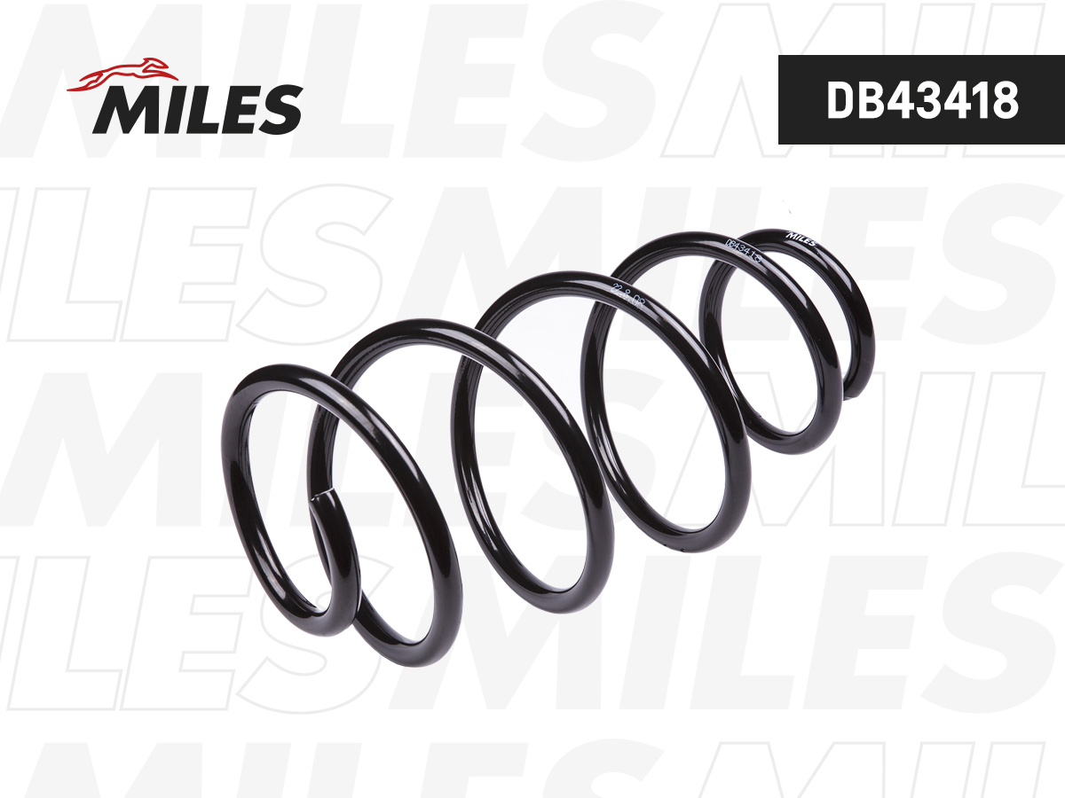 Пружина подвески ford mondeo IV 2.3/2.5t/2.0tdci 03/07- передняя - Miles DB43418