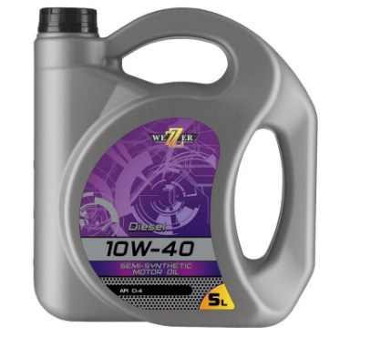 Масло моторное Дизель 10w40 ci-4 (5 л) п/синт. - WEZZER 4607106