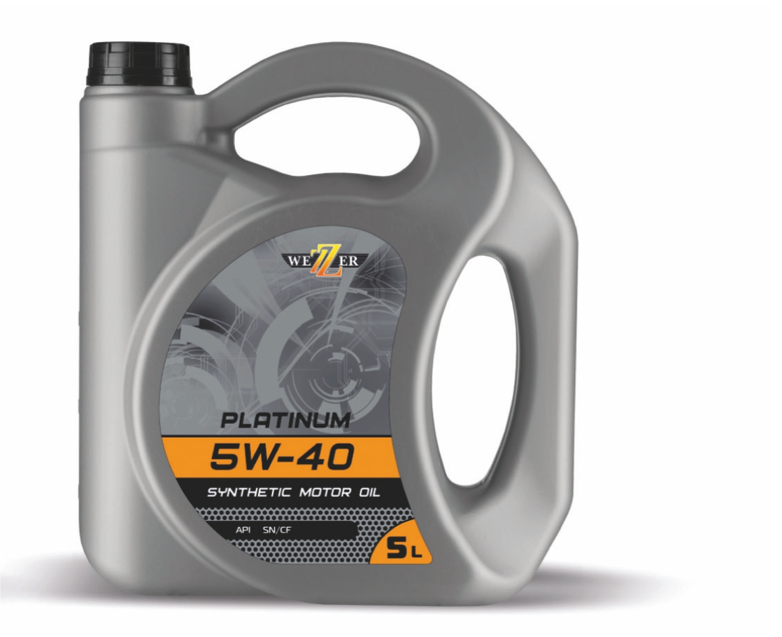 Масло моторное Platinum 5w40 sn/cf (5 л) синт. - WEZZER 4606604