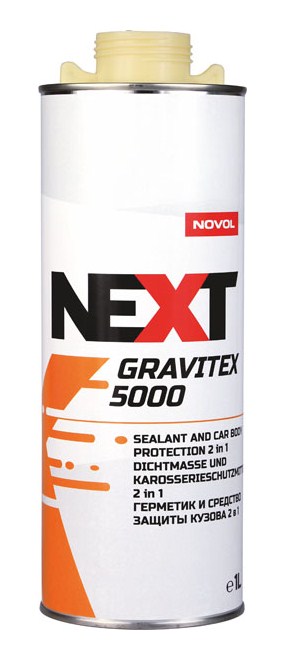 Антигравий next gravitex 5000 бежевый (1 л) (с добавлением герметика ) - NOVOL 90970