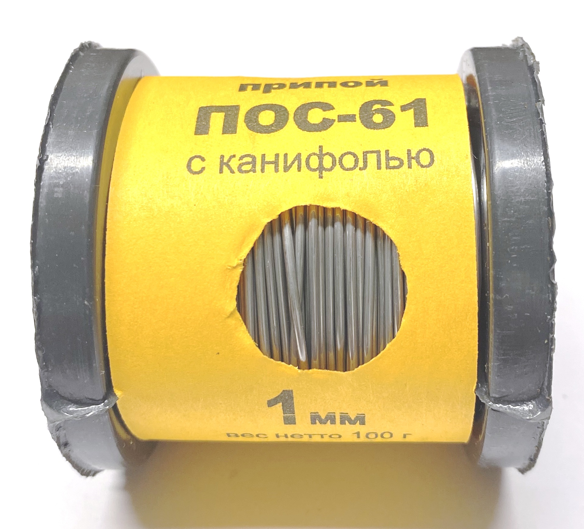 Припой ПОС 61 т (с канифолью) 1 мм 100гр - Auto-GUR P10031