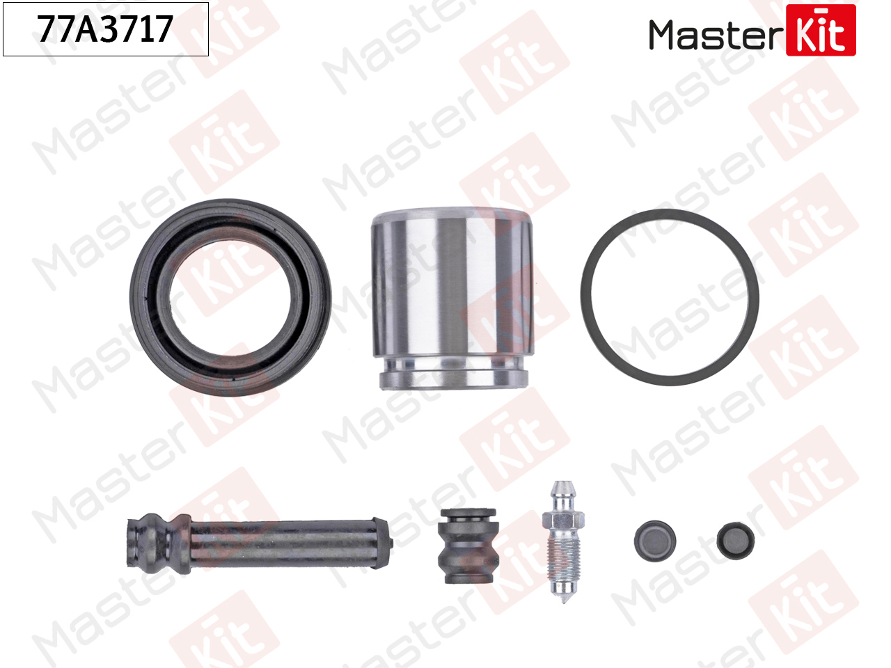 Ремкомплект тормозного суппорта + поршень | зад | - Master KiT 77A3717
