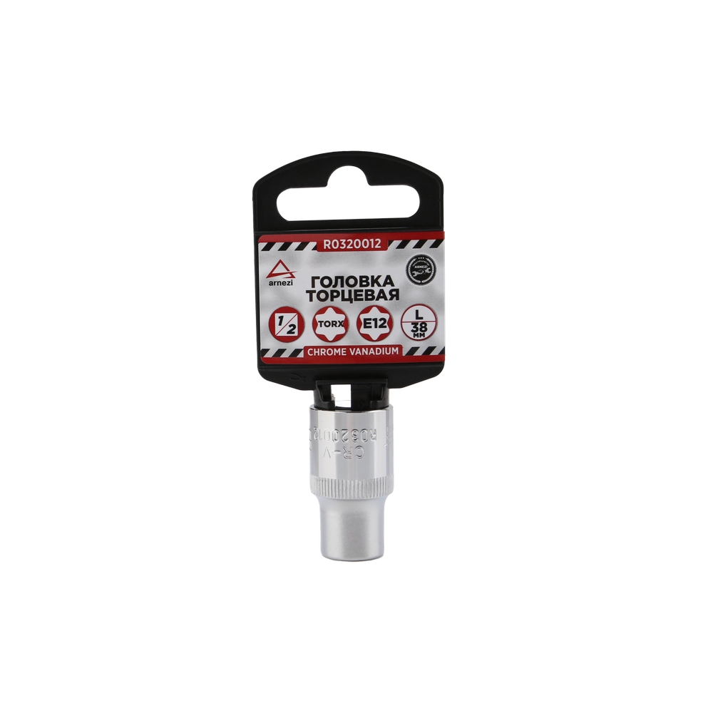 Головка 1/2 внешний torx Е12 l=38 мм, на холдере - ARNEZI R0320012