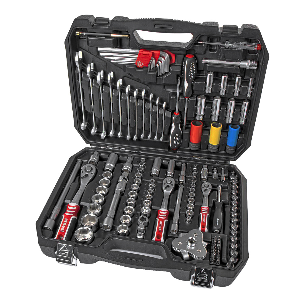 Набор инструментов 127 пр. 1/4dr, 1/2dr, 3/8dr - ARNEZI R0900127