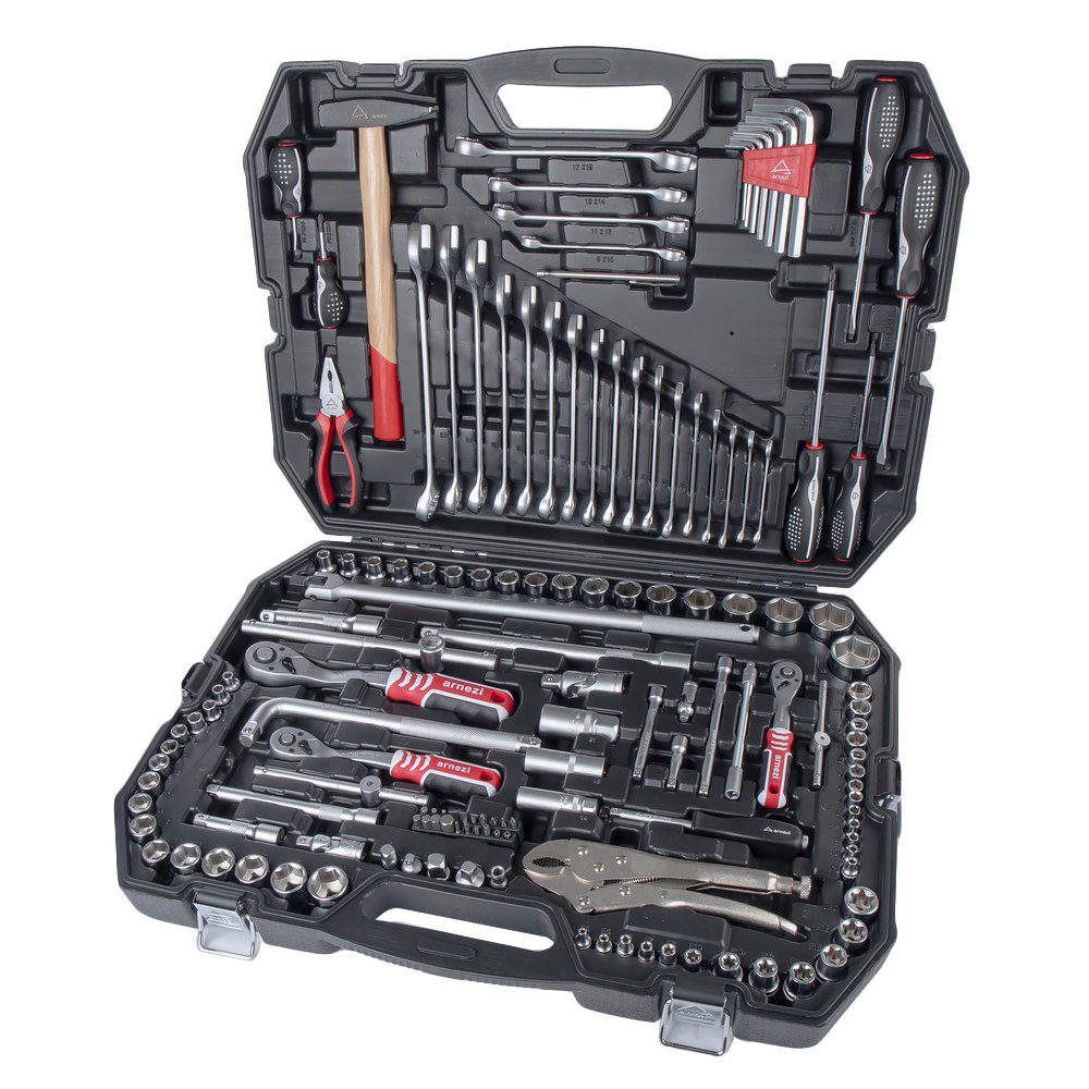 Набор инструментов 147 пр. 1/4dr, 1/2dr, 3/8dr - ARNEZI R0900147