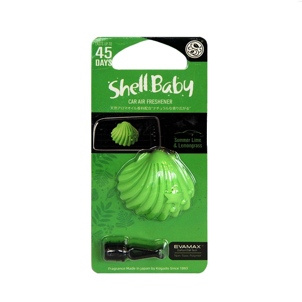 Ароматизатор полимерный Shell Baby на кондиционер Summer Lime&Lemongrass - KOGADO 3246