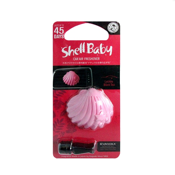 Ароматизатор полимерный Shell Baby на кондиционер Lychee Blacktea - KOGADO 3248