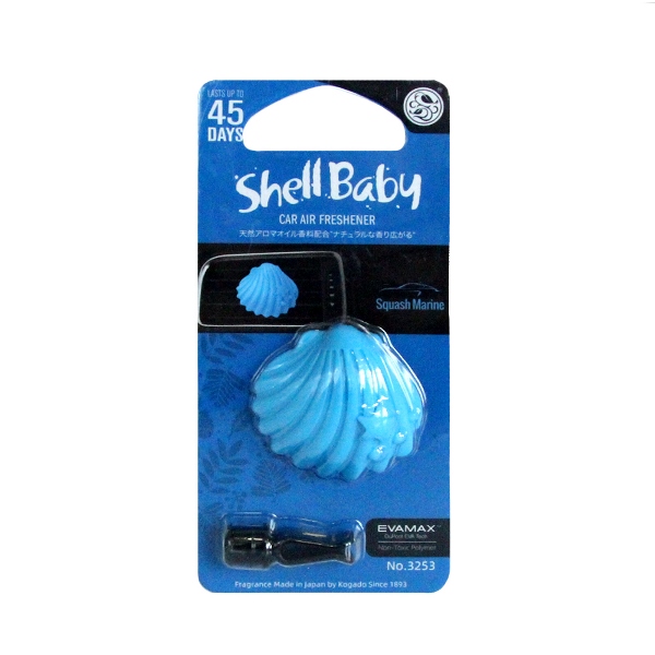 Ароматизатор полимерный Shell Baby на кондиционер Squash Marine - KOGADO 3253