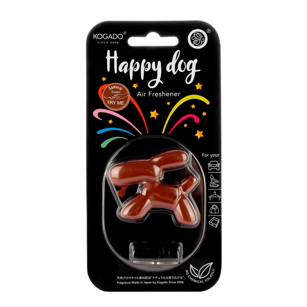 Ароматизатор полимерный Happy Dog на кондиционер Samurai - KOGADO 3306
