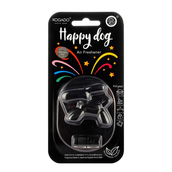 Ароматизатор полимерный Happy Dog на кондиционер Black Ice - KOGADO 3311
