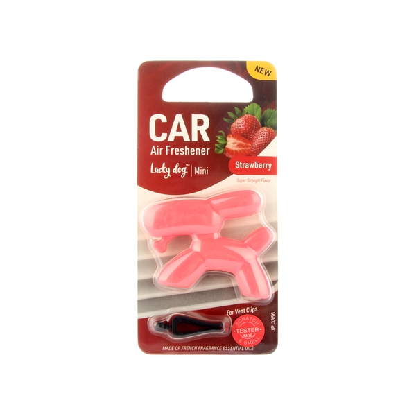 Ароматизатор полимерный Lucky Dog Mini на кондиционер Strawberry - KOGADO 3356