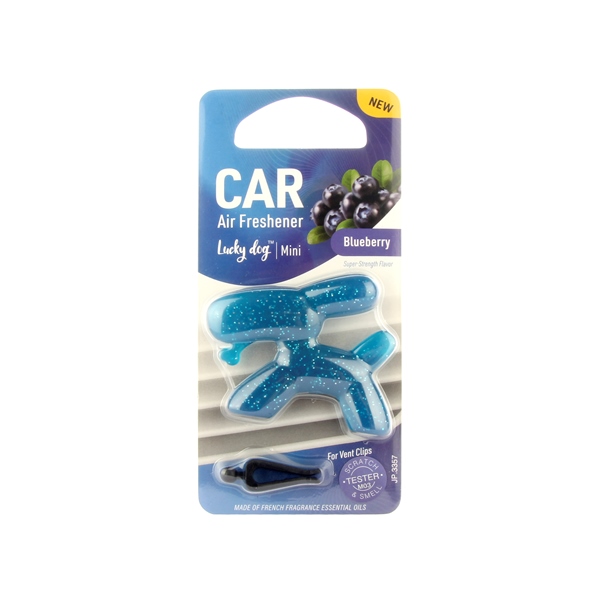 Ароматизатор полимерный Lucky Dog Mini на кондиционер Blueberry - KOGADO 3357