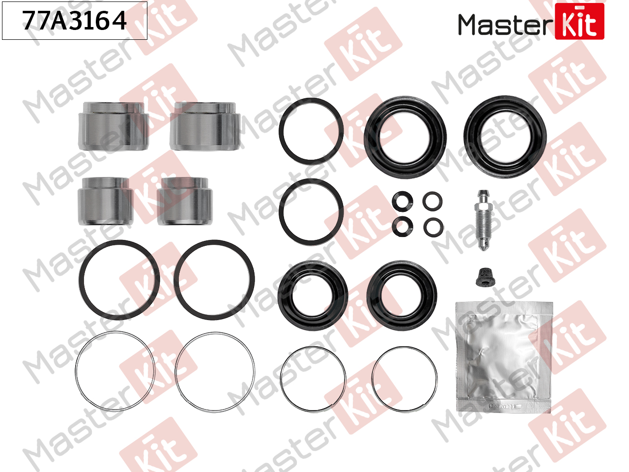 Ремкомплект тормозного суппорта + поршень - Master KiT 77A3164