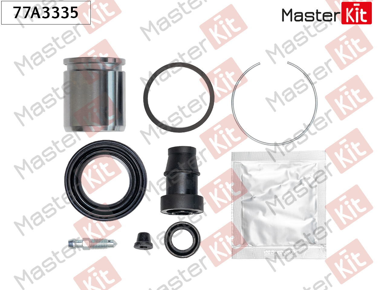 Ремкомплект тормозного суппорта + поршень - Master KiT 77A3335