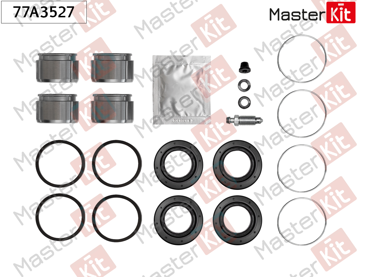 Ремкомплект тормозного суппорта + поршень - Master KiT 77A3527