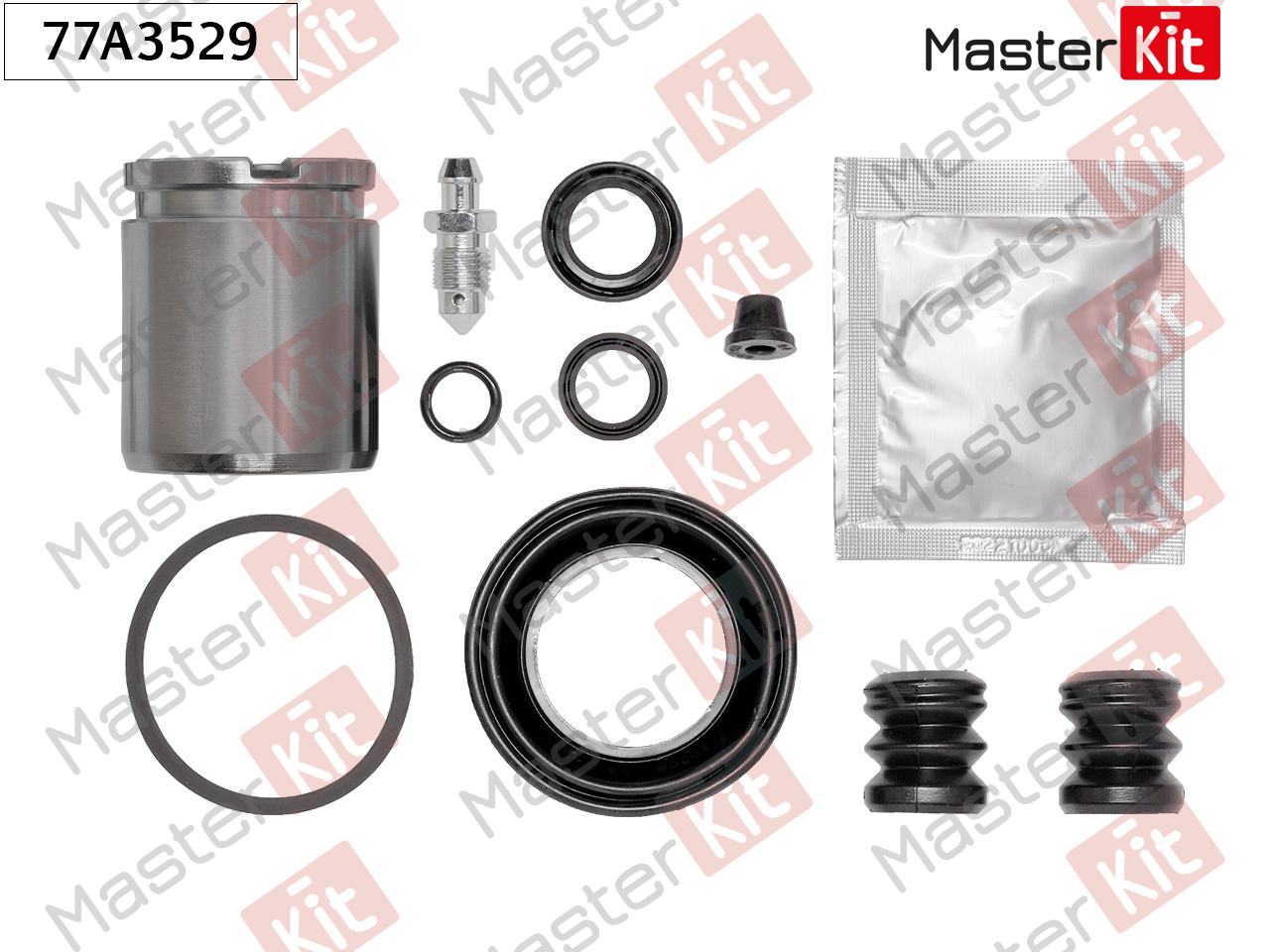 Ремкомплект тормозного суппорта + поршень - Master KiT 77A3529