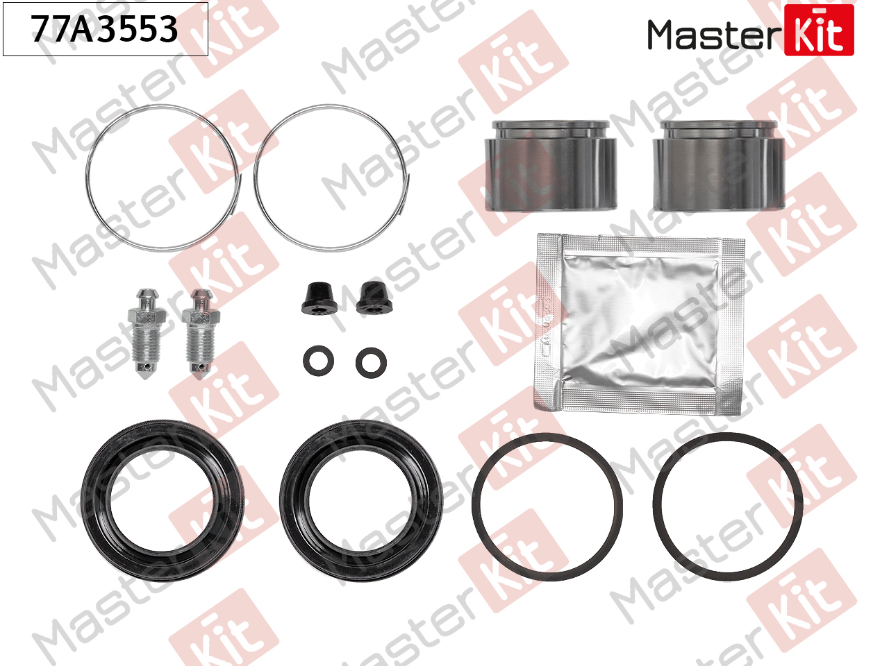 Ремкомплект тормозного суппорта + поршень - Master KiT 77A3553