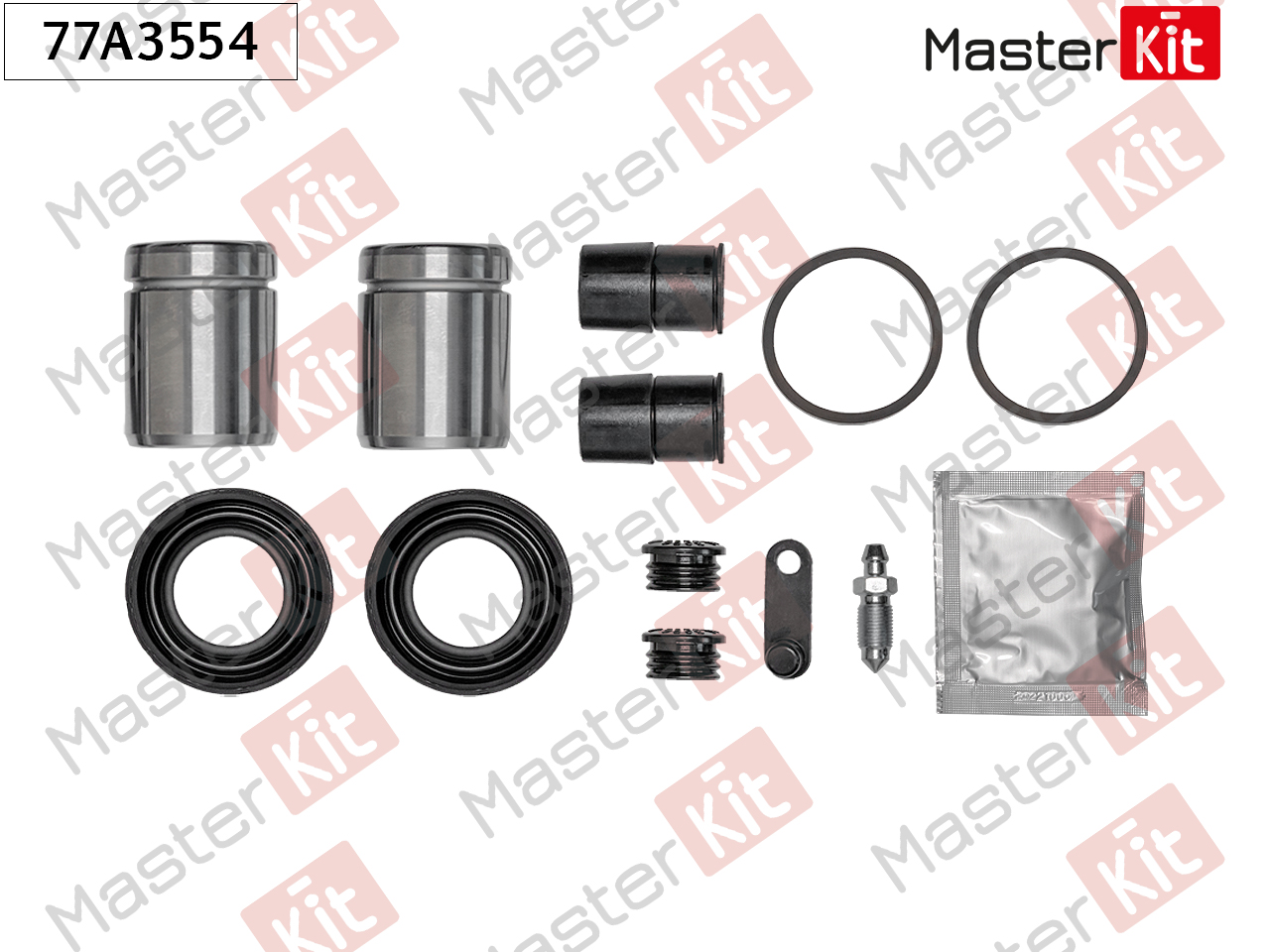 Ремкомплект тормозного суппорта + поршень - Master KiT 77A3554