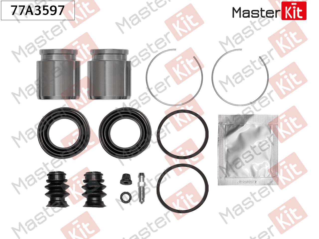 Ремкомплект тормозного суппорта + поршень - Master KiT 77A3597