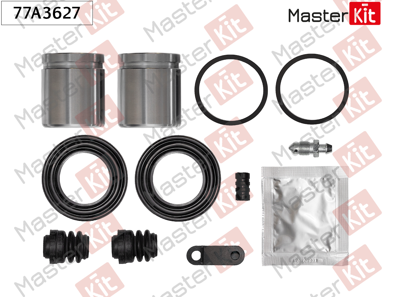 Ремкомплект тормозного суппорта + поршень - Master KiT 77A3627