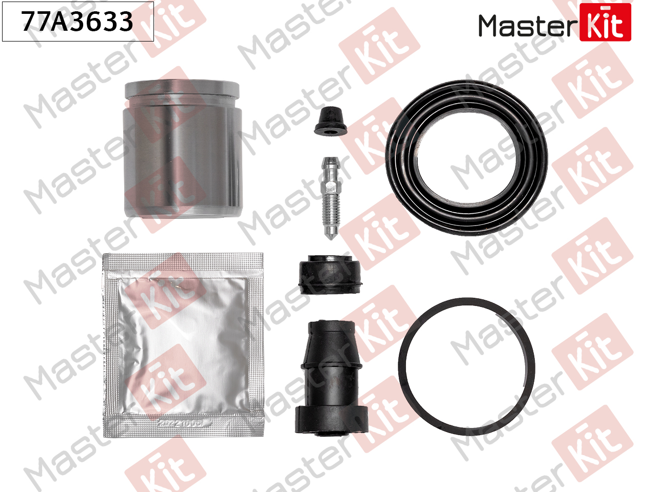 Ремкомплект тормозного суппорта + поршень - Master KiT 77A3633