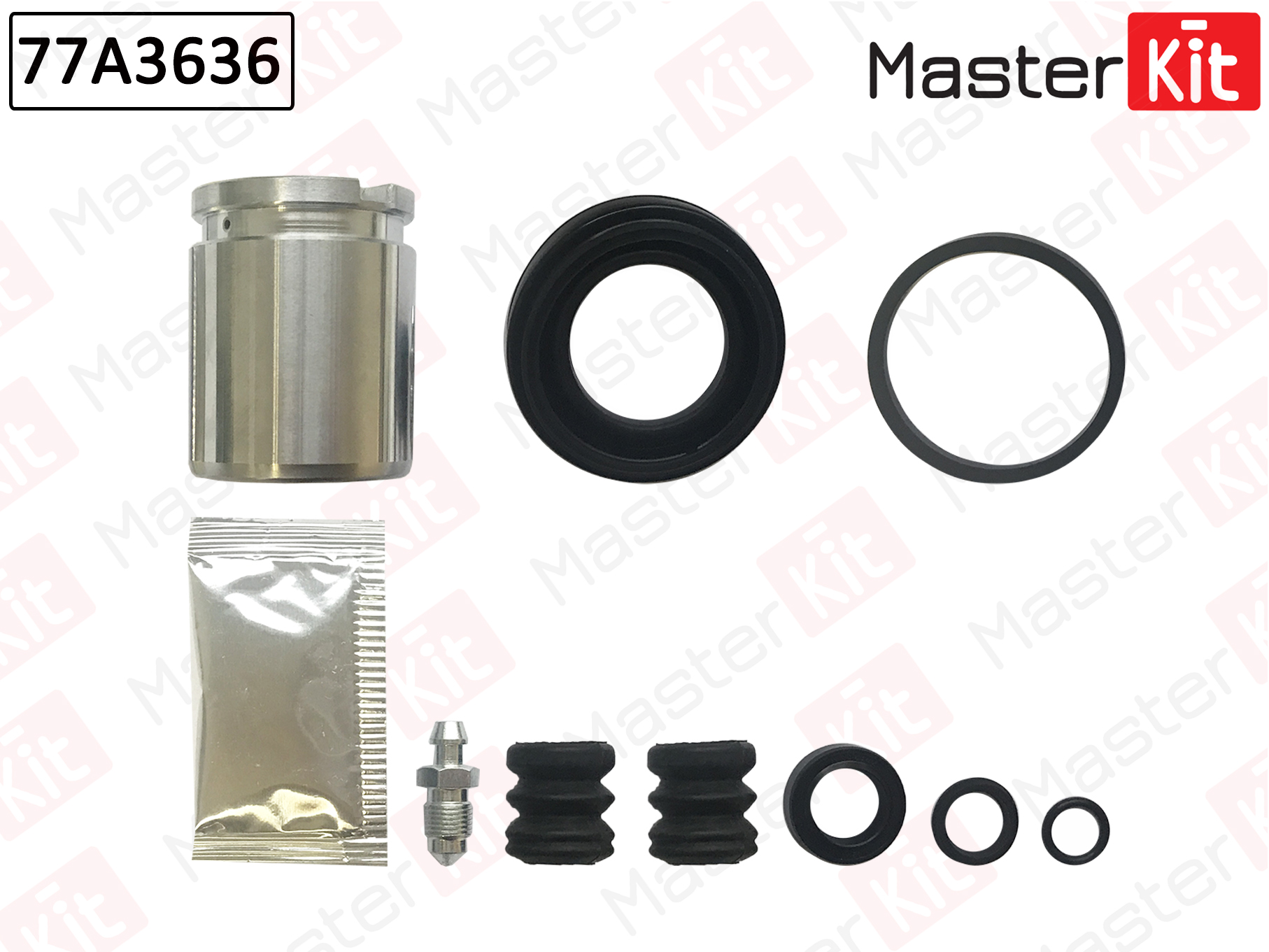 Ремкомплект тормозного суппорта + поршень - Master KiT 77A3636