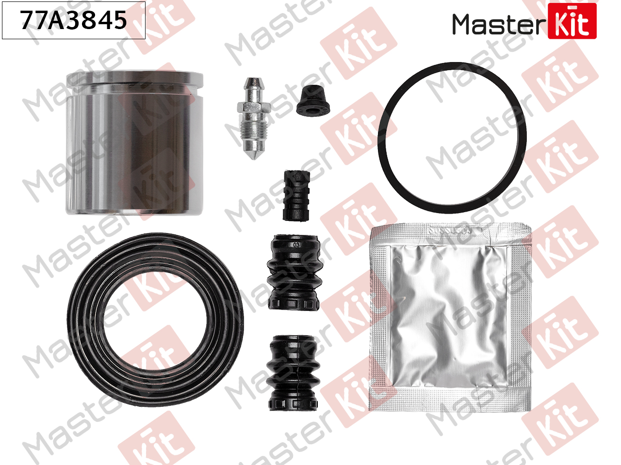 Ремкомплект тормозного суппорта + поршень - Master KiT 77A3845