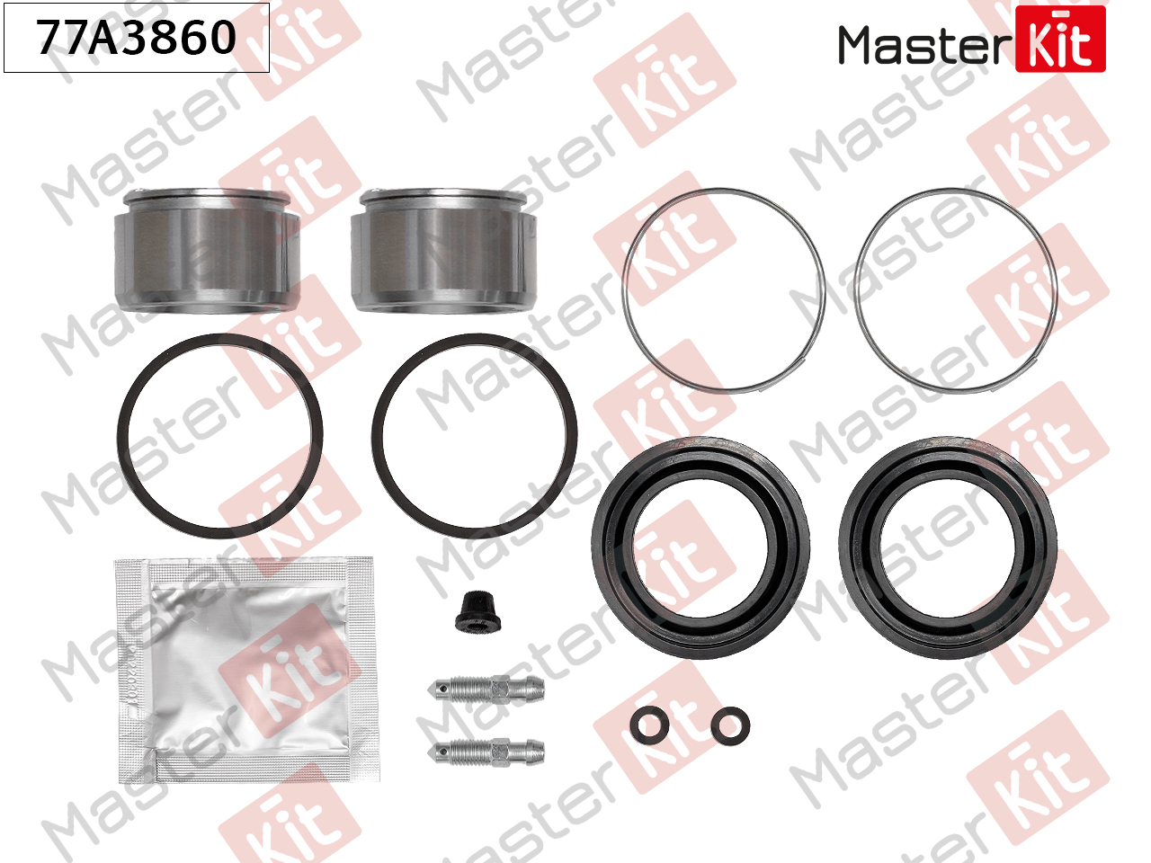Ремкомплект тормозного суппорта + поршень - Master KiT 77A3860